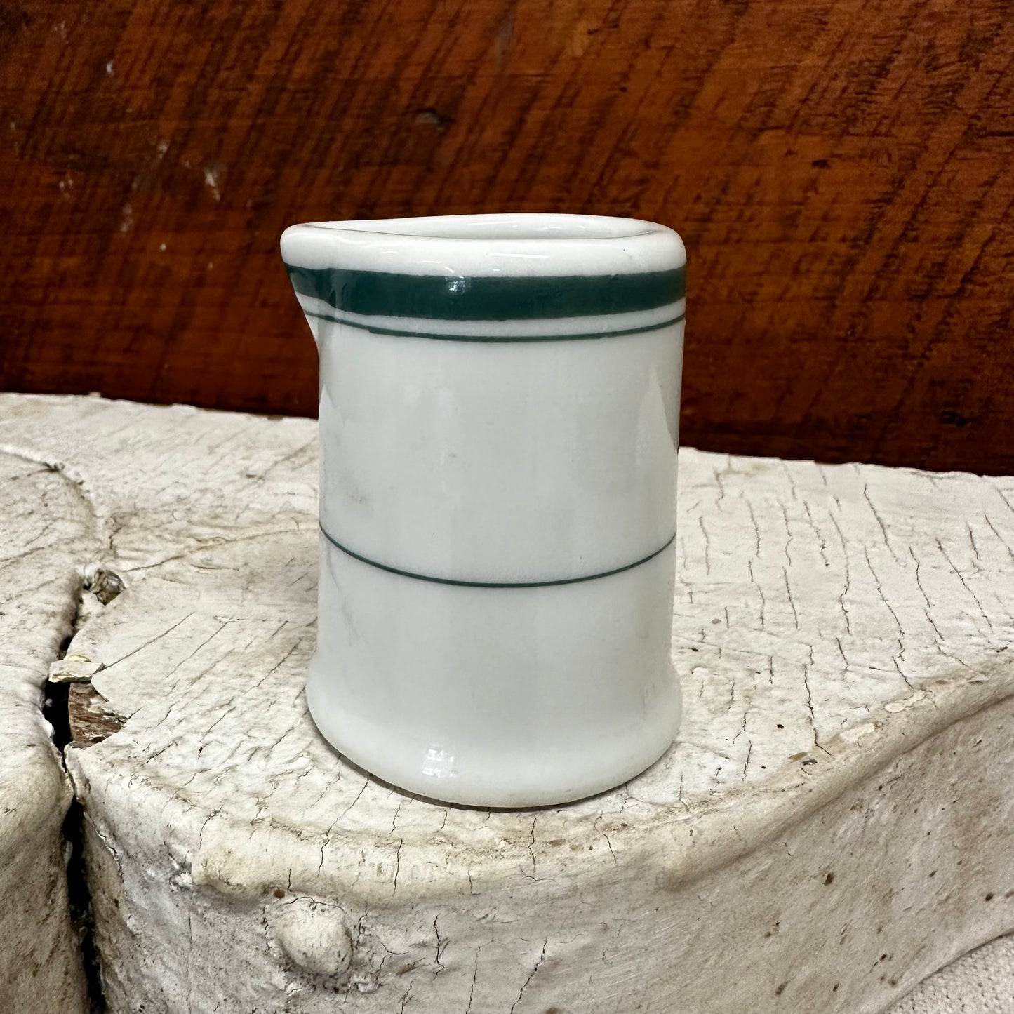 Green Banded Individual Creamer Made in Japan