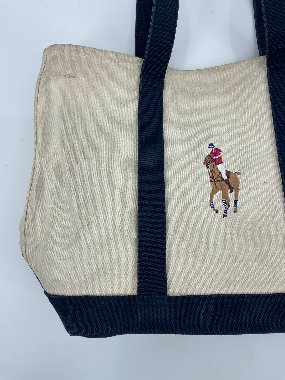 Ralph Lauren Embroidered Pony Tote Bag