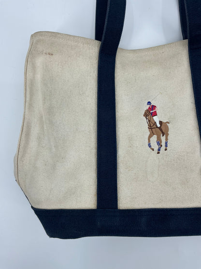 Ralph Lauren Embroidered Pony Tote Bag