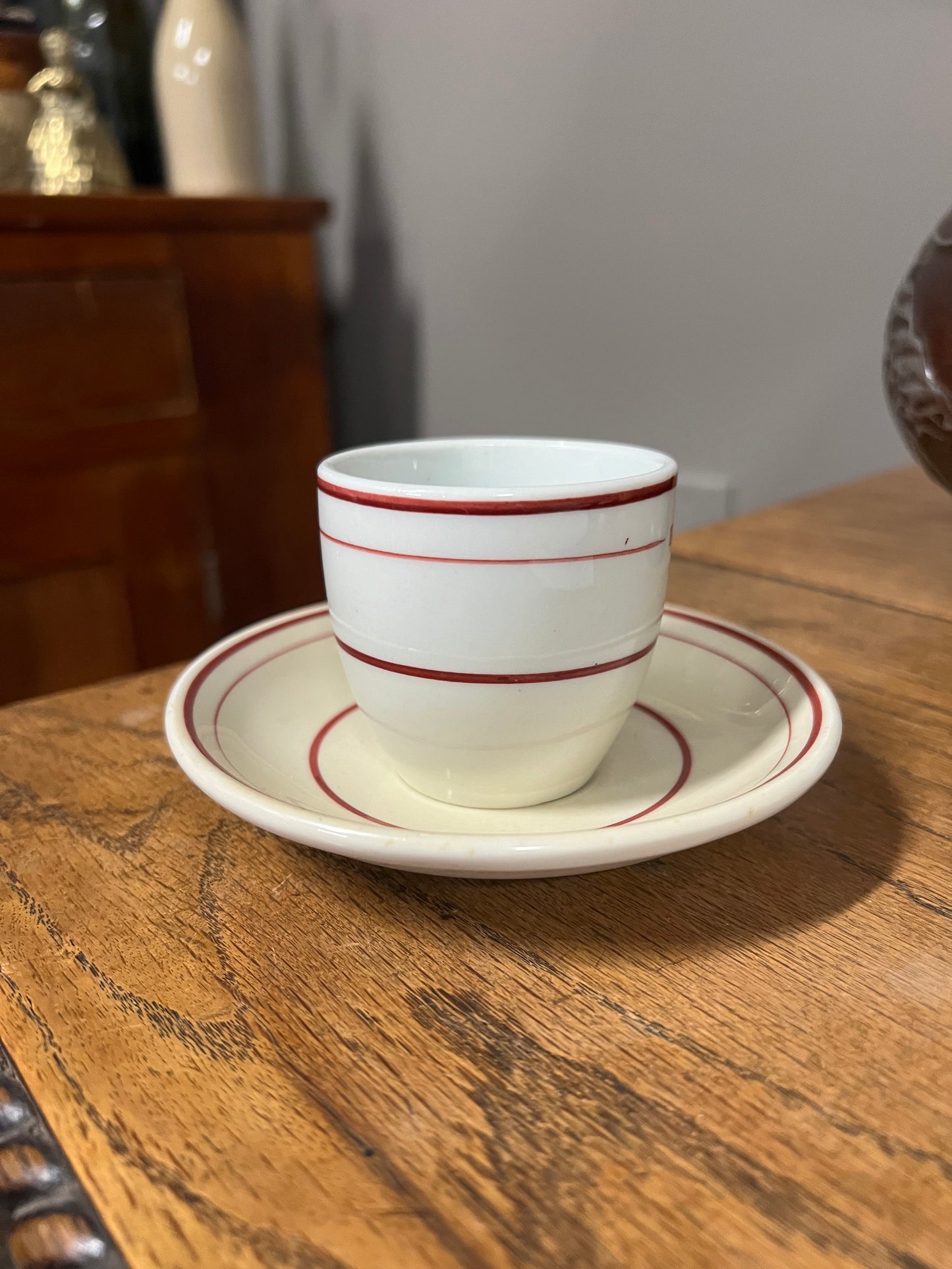 The New England Steamship Company Demitasse Cup and Saucer
