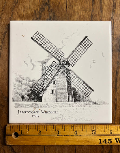 Jamestown Historical Society Tile - Windmill 1787