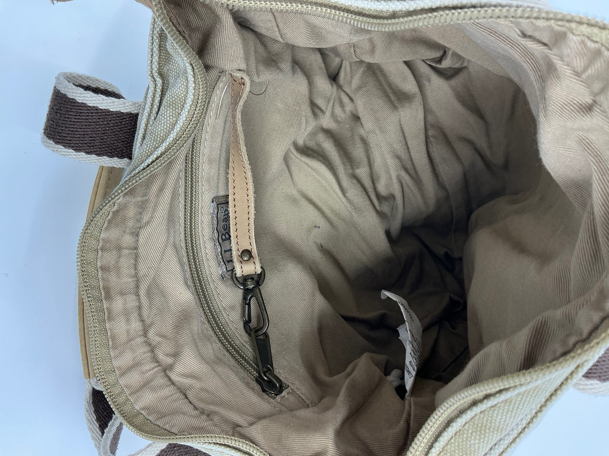 L. L. Bean Moose Embroidered Mini Boat and Tote Zip Top