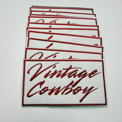 PREORDER 4" Vintage Cowboy  -  Embroidered Hat Patch