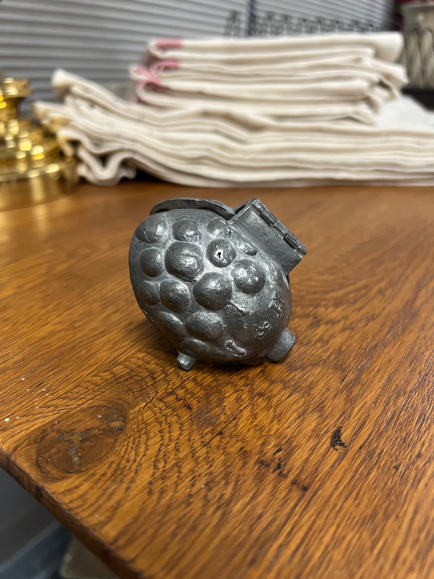 Pewter Ice Cream Mold - W&H - Raspberry