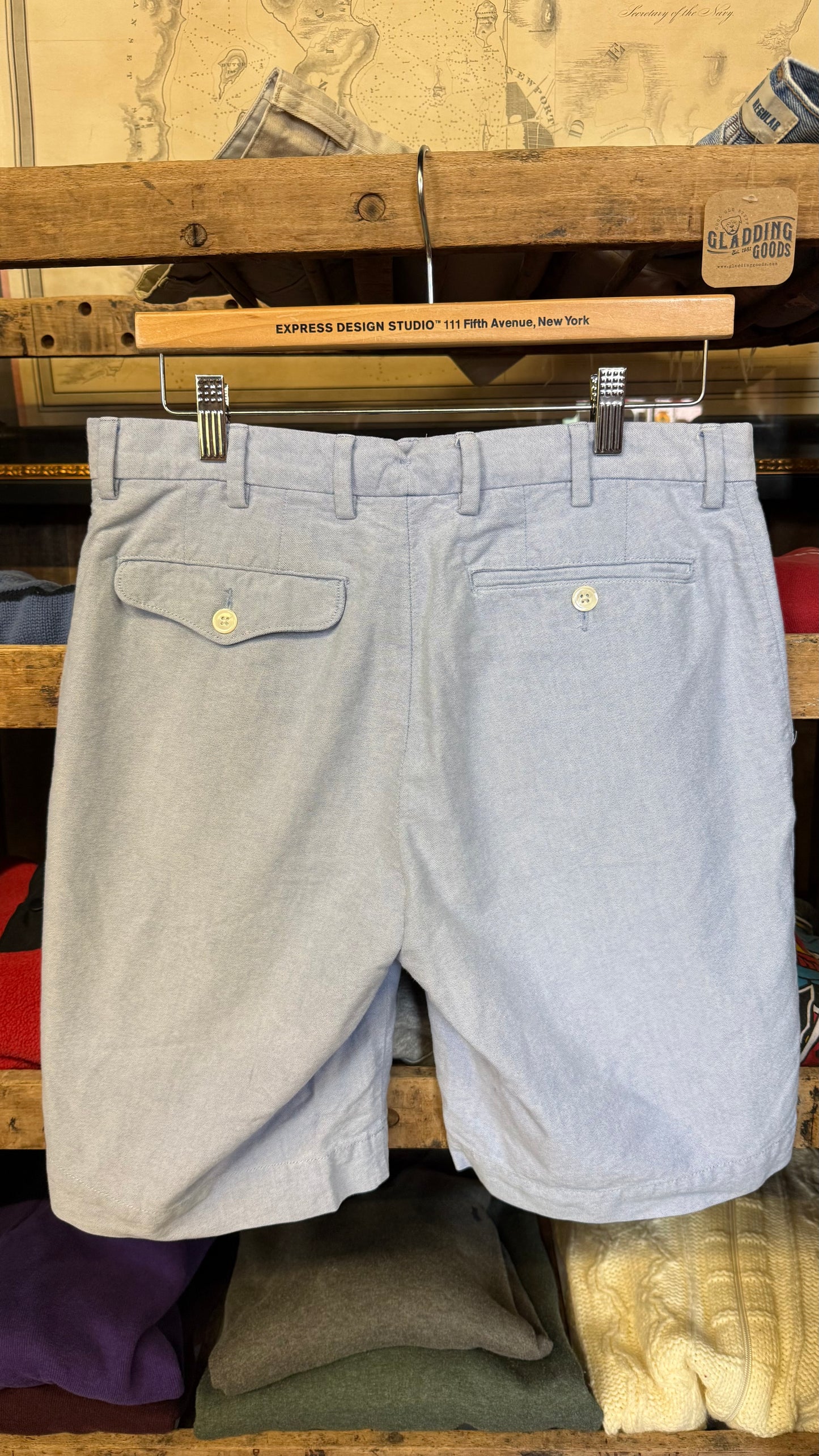 Polo Ralph Lauren Blue Oxford Cloth Shorts W31