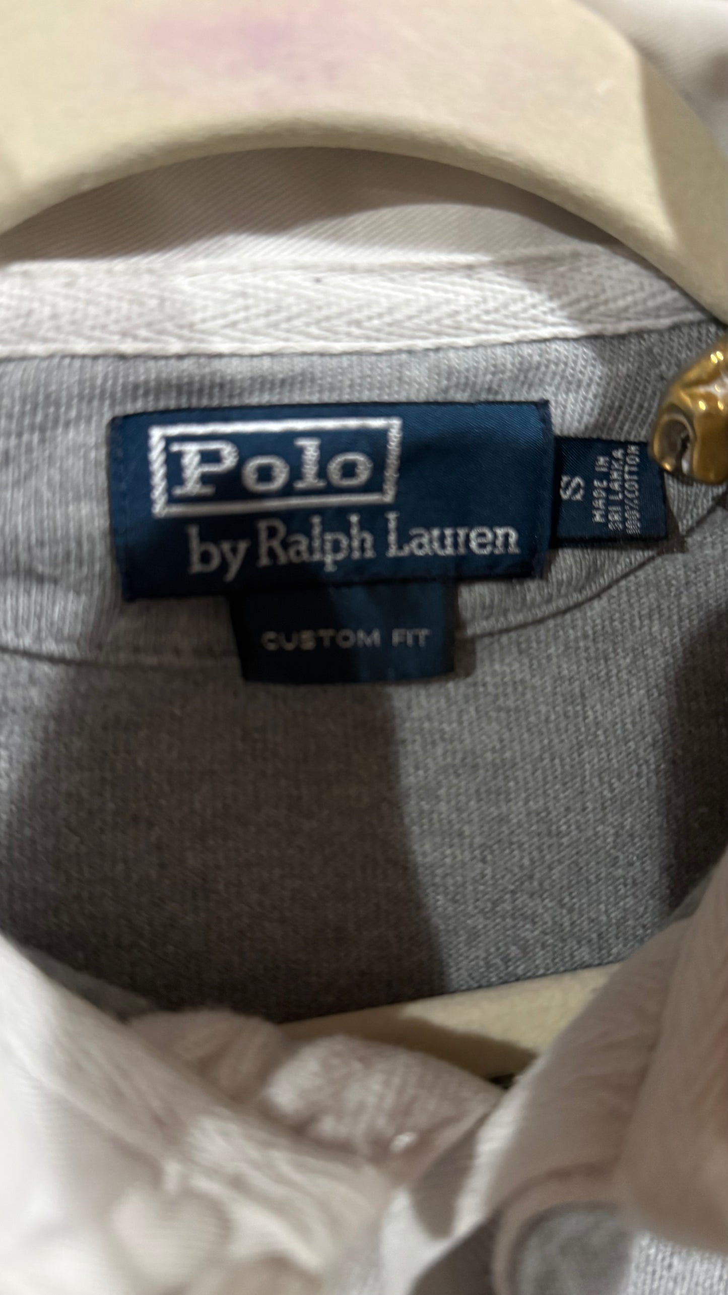 Polo Ralph Lauren Custom Fit Grey Rugby Small