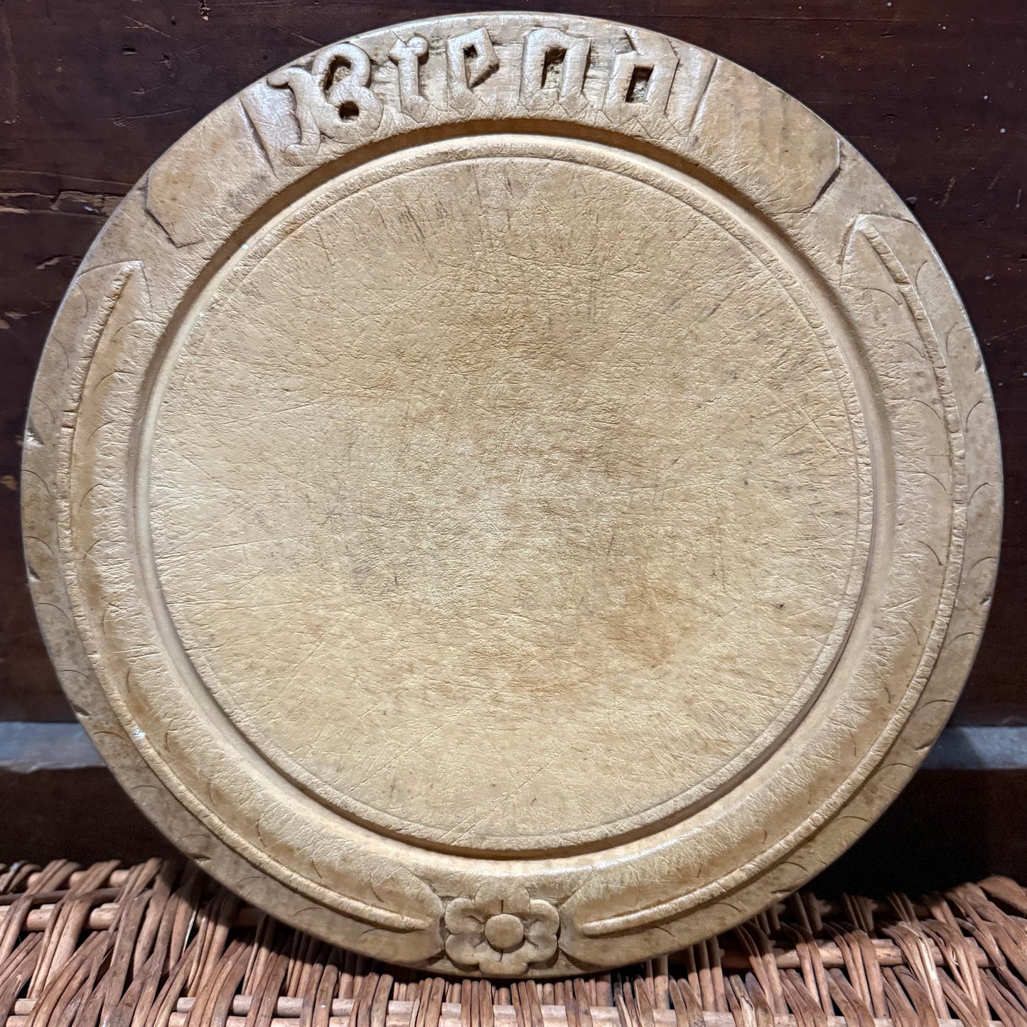 BREAD Wheat Border Carved Breadboard