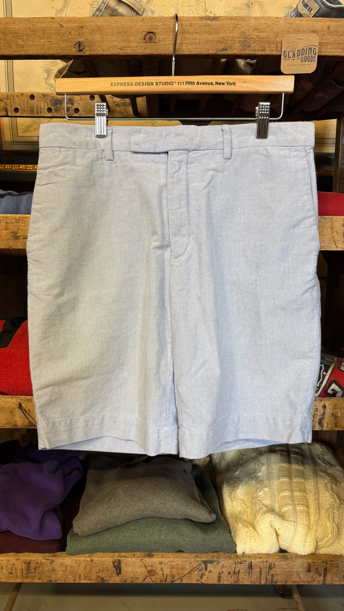 Polo Ralph Lauren Blue Oxford Cloth Shorts W31