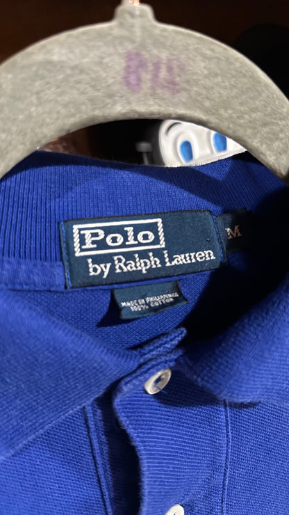 Polo Ralph Lauren Long Sleeve Polo Shirt Blue Red Medium