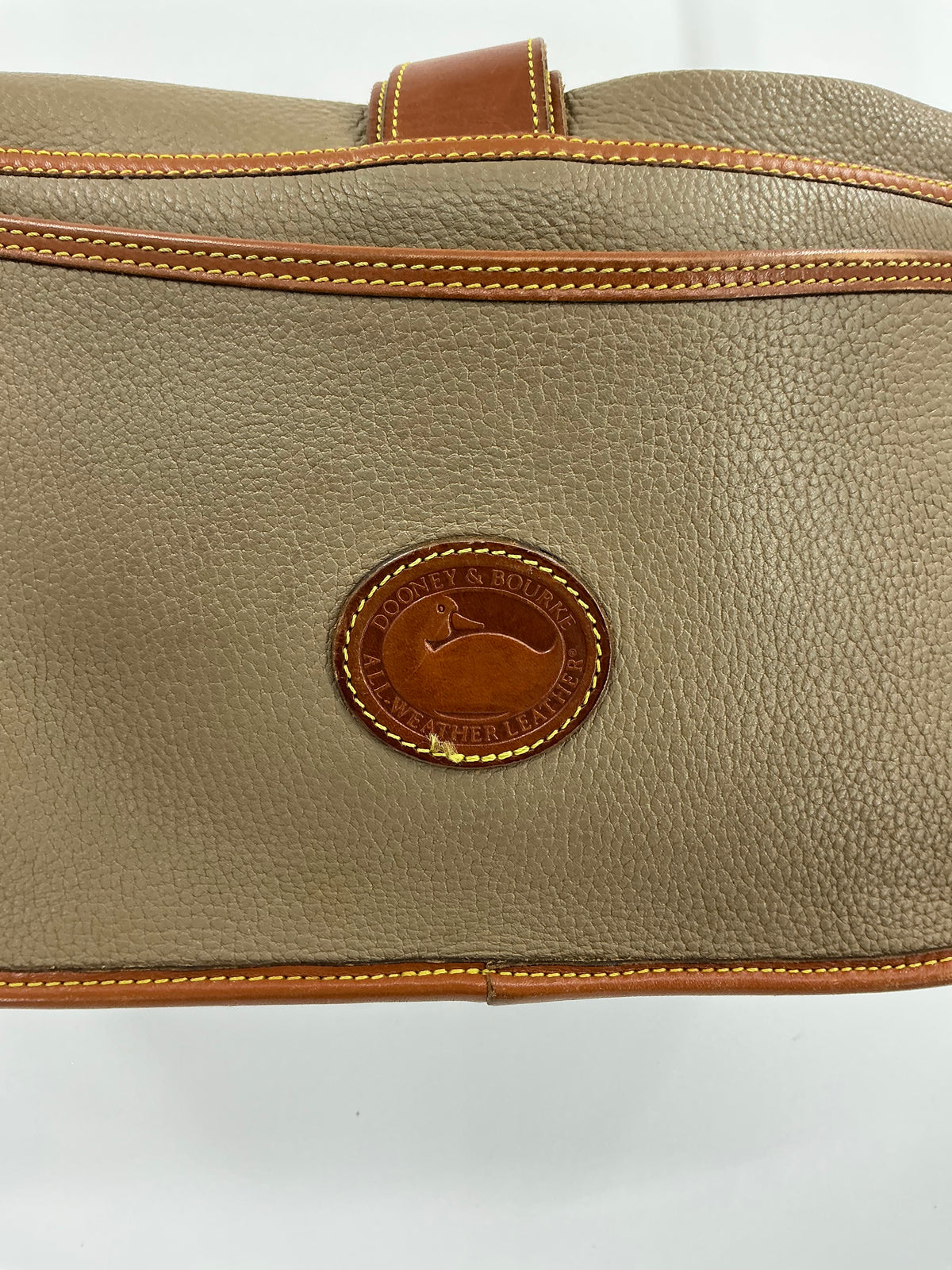 Vintage Dooney & Bourke Dark Leather Crossbody Bag