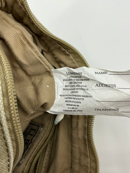 L. L. Bean Moose Embroidered Mini Boat and Tote Zip Top
