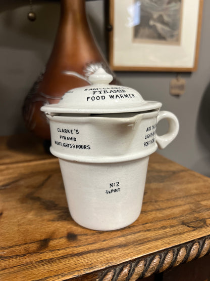 Rare Complete Sam Clarke's Pyramid Food Warmer - Fairy Lamp