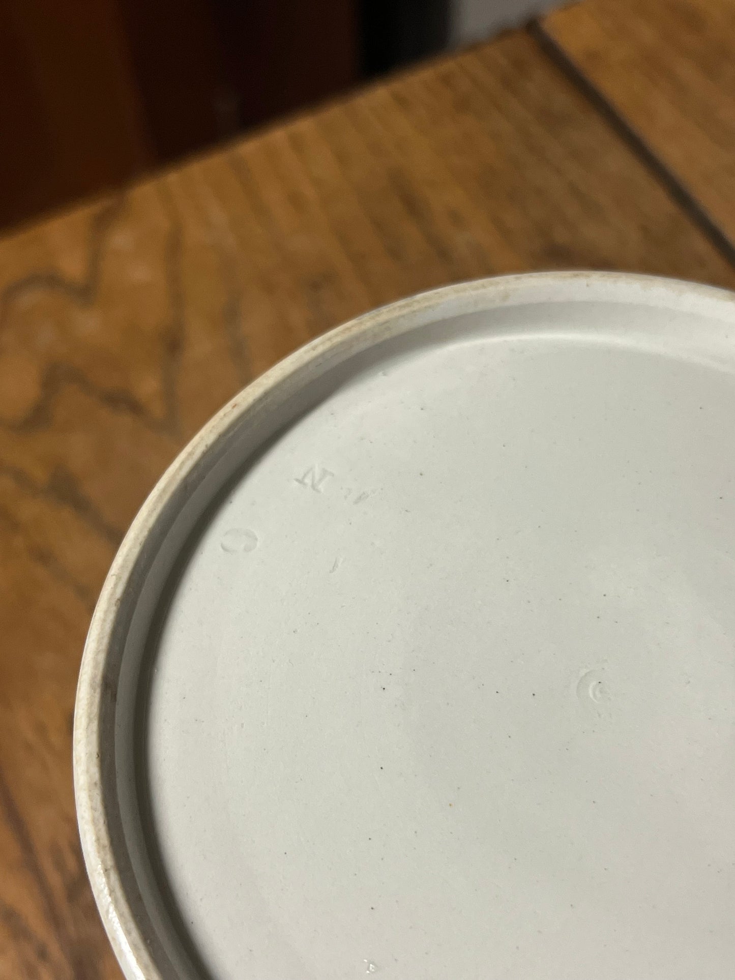 RICE - White Banded Kitchen Jar Canister with Lid