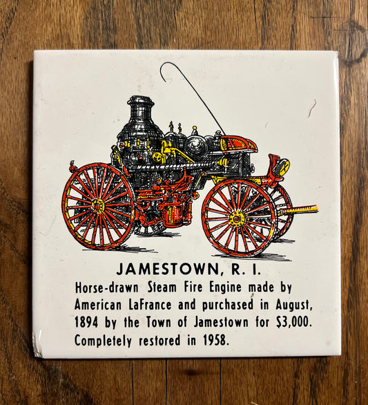 Jamestown Historical Society Tile - Steamer Engine