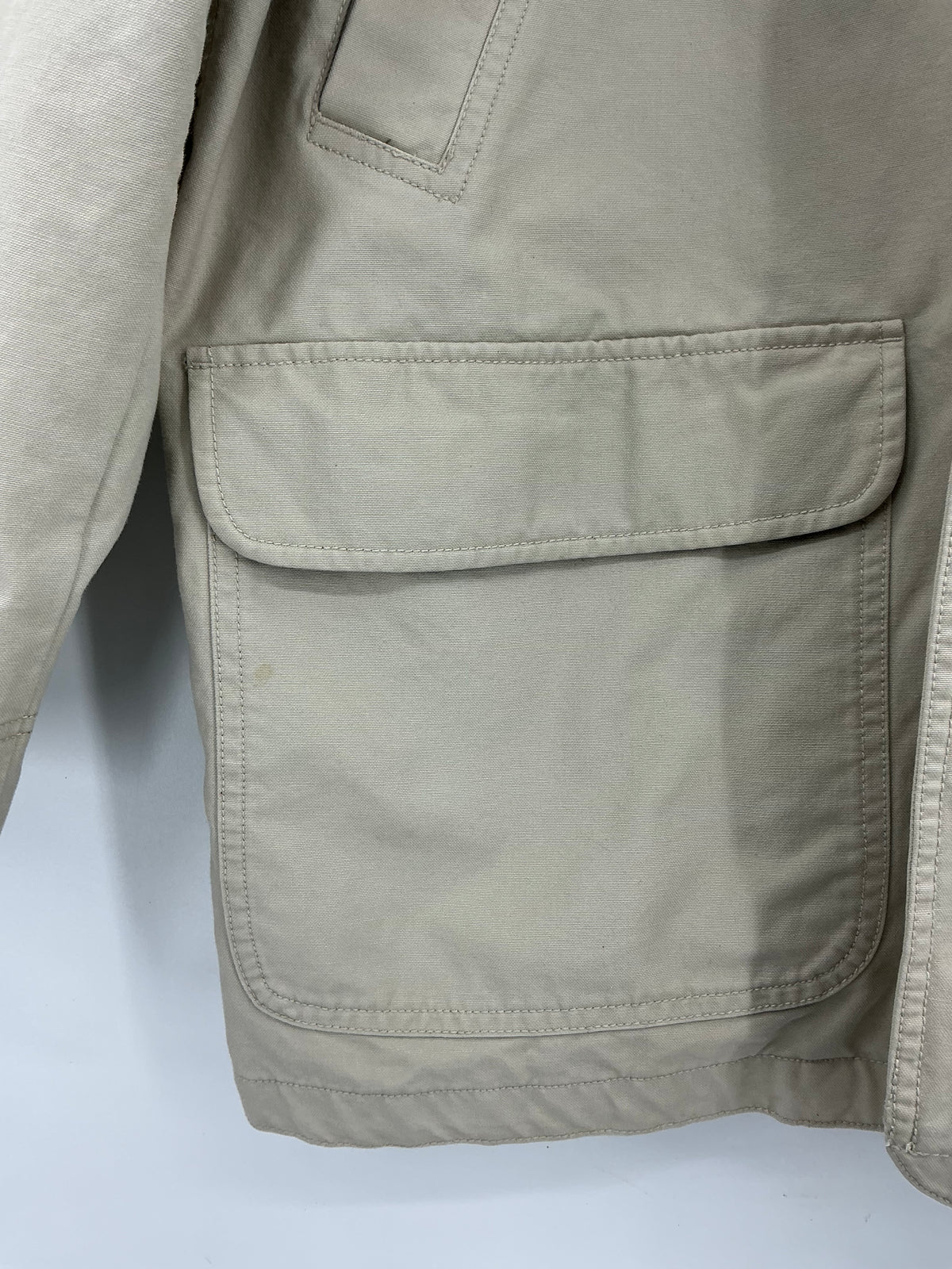 Vintage L.L. Bean Original Field Coat Barn Jacket Corduroy Collar Size Large