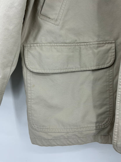 Vintage L.L. Bean Original Field Coat Barn Jacket Corduroy Collar Size Large