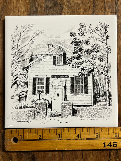 Jamestown Historical Society Tile - Public Library