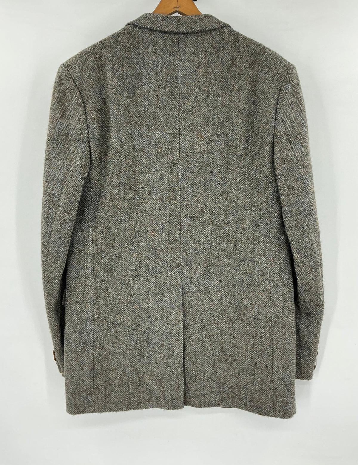 Vintage Harris Tweed Jacket Blue 40L