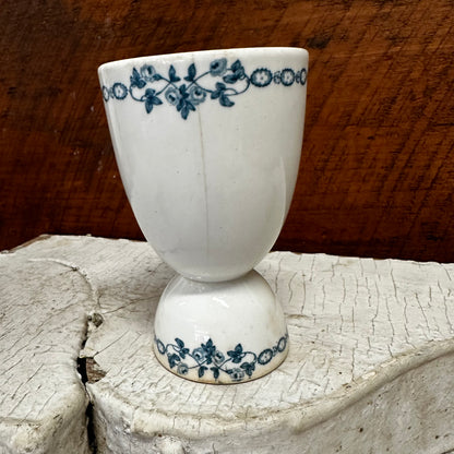 Maddock Ironstone Double Egg Cup Teal Transfer