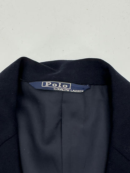 Vintage Polo University Club Ralph Lauren Navy Wool Blazer Sport Coat  Union Label