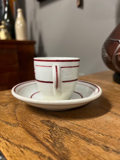 The New England Steamship Company Demitasse Cup and Saucer