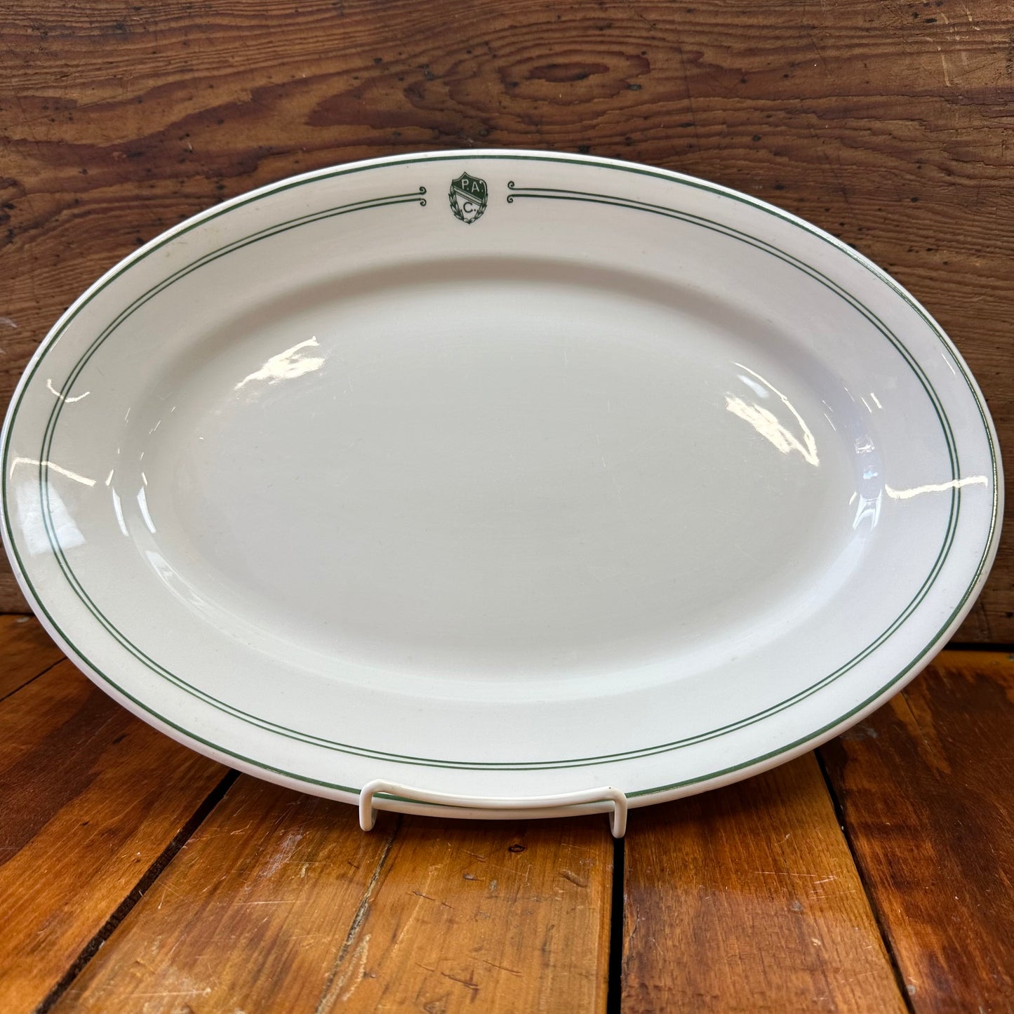 P.A.C. Penn Athletic Club Green Transfer Platter
