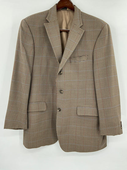 Vintage J. Press x Abraham Moon Houndstooth Wool Sport Coat 44R