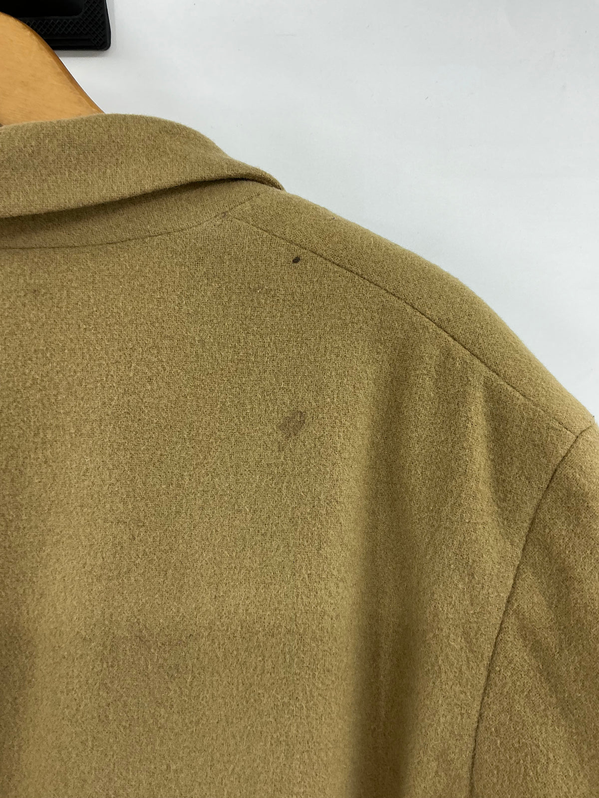 Vintage 90s J.Crew Camel Wool Cashmere Blend Single Button Blazer Jacket 12