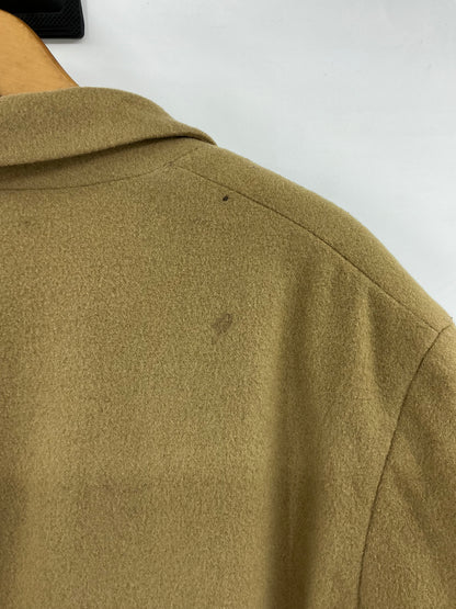 Vintage 90s J.Crew Camel Wool Cashmere Blend Single Button Blazer Jacket 12