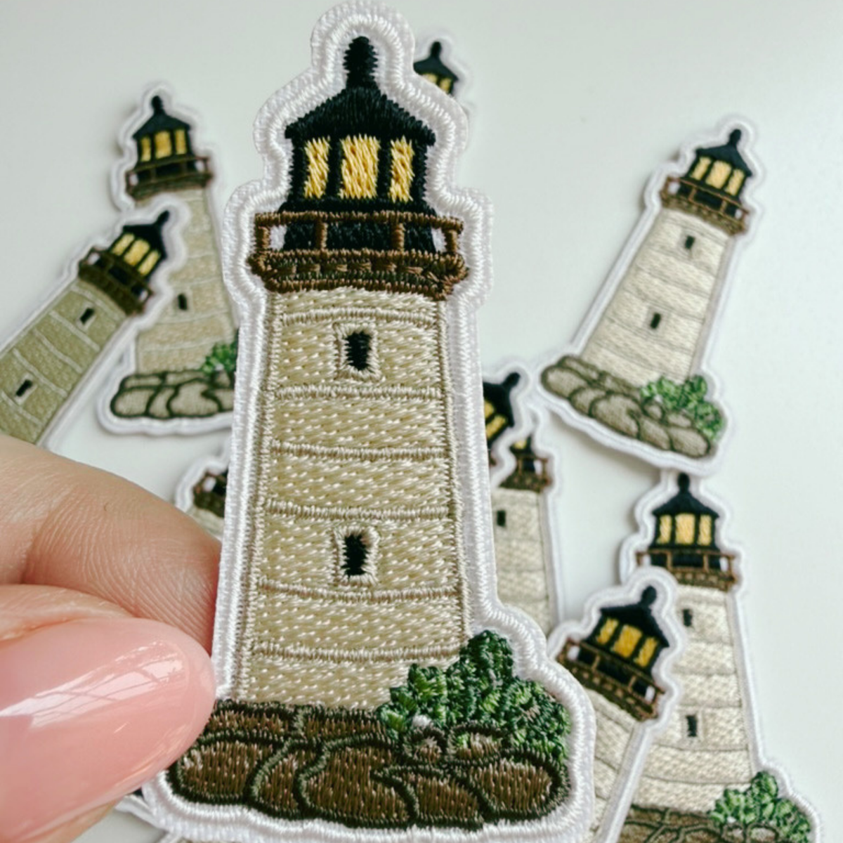 PREORDER - 2.5" lighthouse -  Embroidered Hat Patch