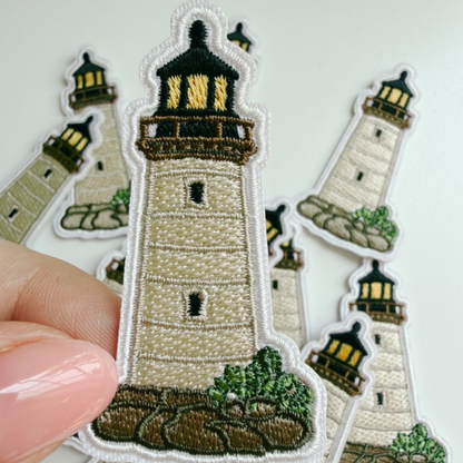 PREORDER - 2.5" lighthouse -  Embroidered Hat Patch