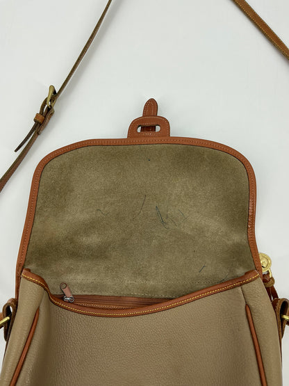 Vintage Dooney & Bourke Dark Leather Crossbody Bag