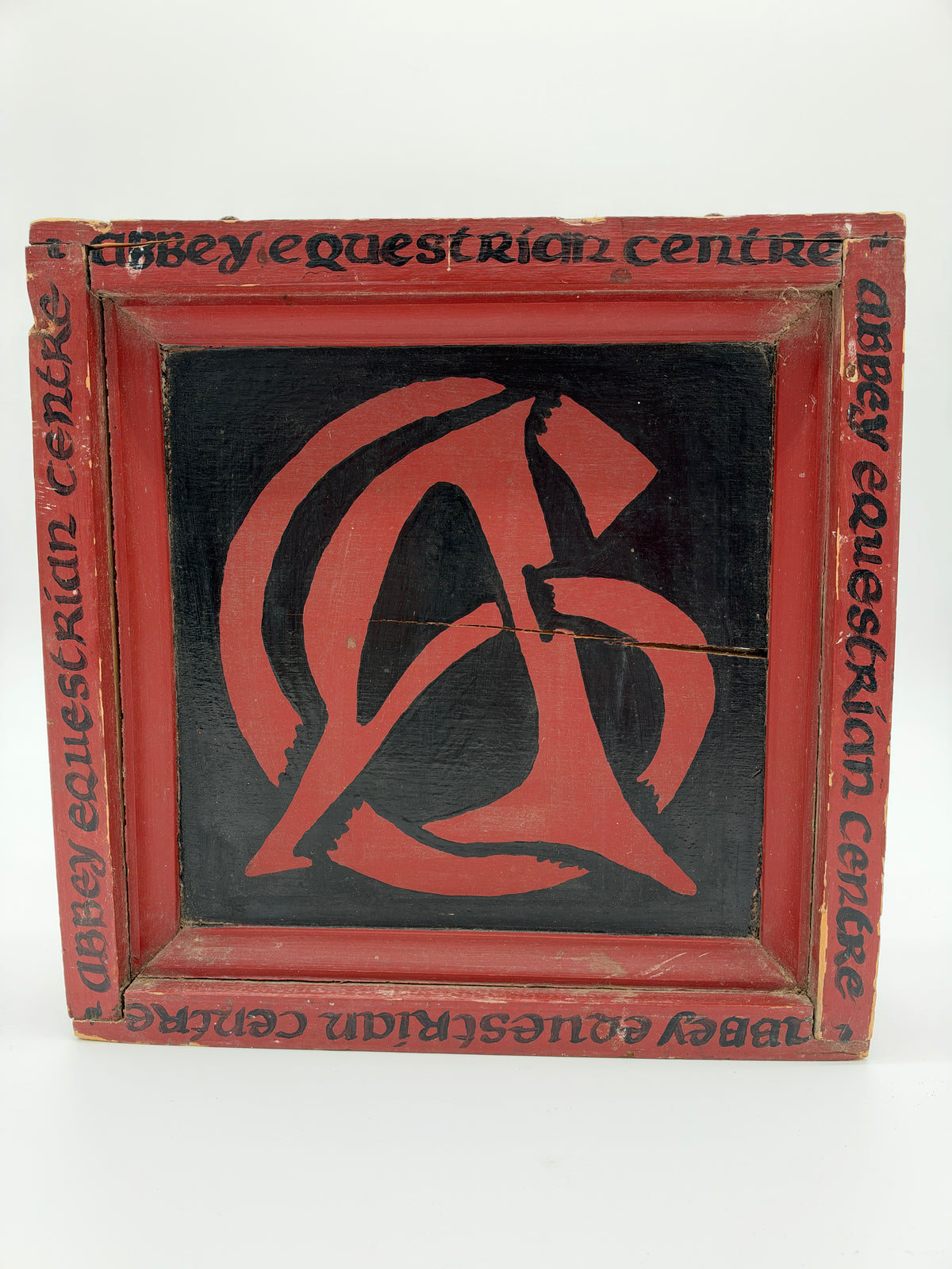 Abbey Equestrian Centre Double Sided Painted Sign