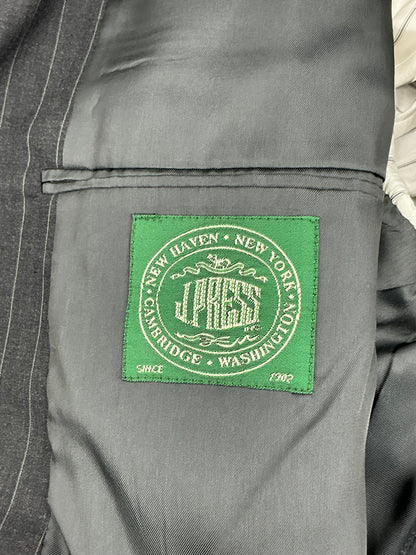 Vintage J. Press Presstige Gray Pinstripe Wool Sport Coat Blazer Made in USA
