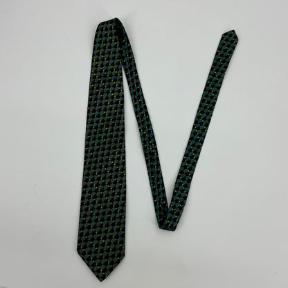 Vintage Westbury Collection Men’s Multicolored Checkered Silk Tie