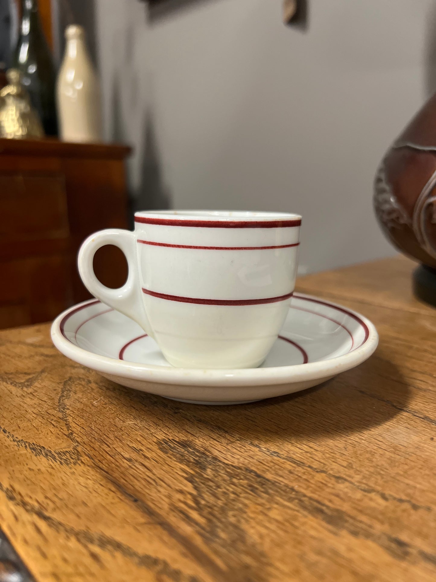 The New England Steamship Company Demitasse Cup and Saucer