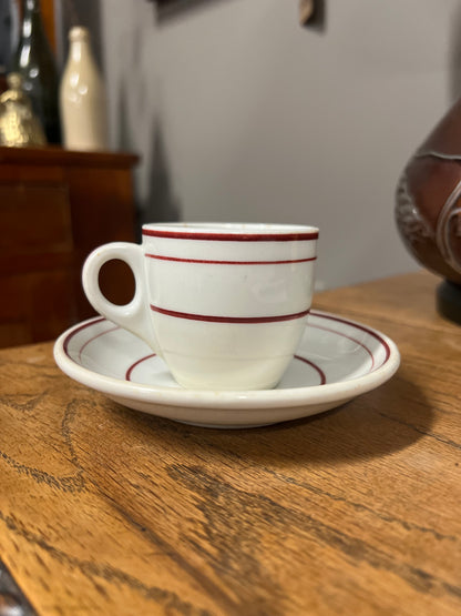 The New England Steamship Company Demitasse Cup and Saucer