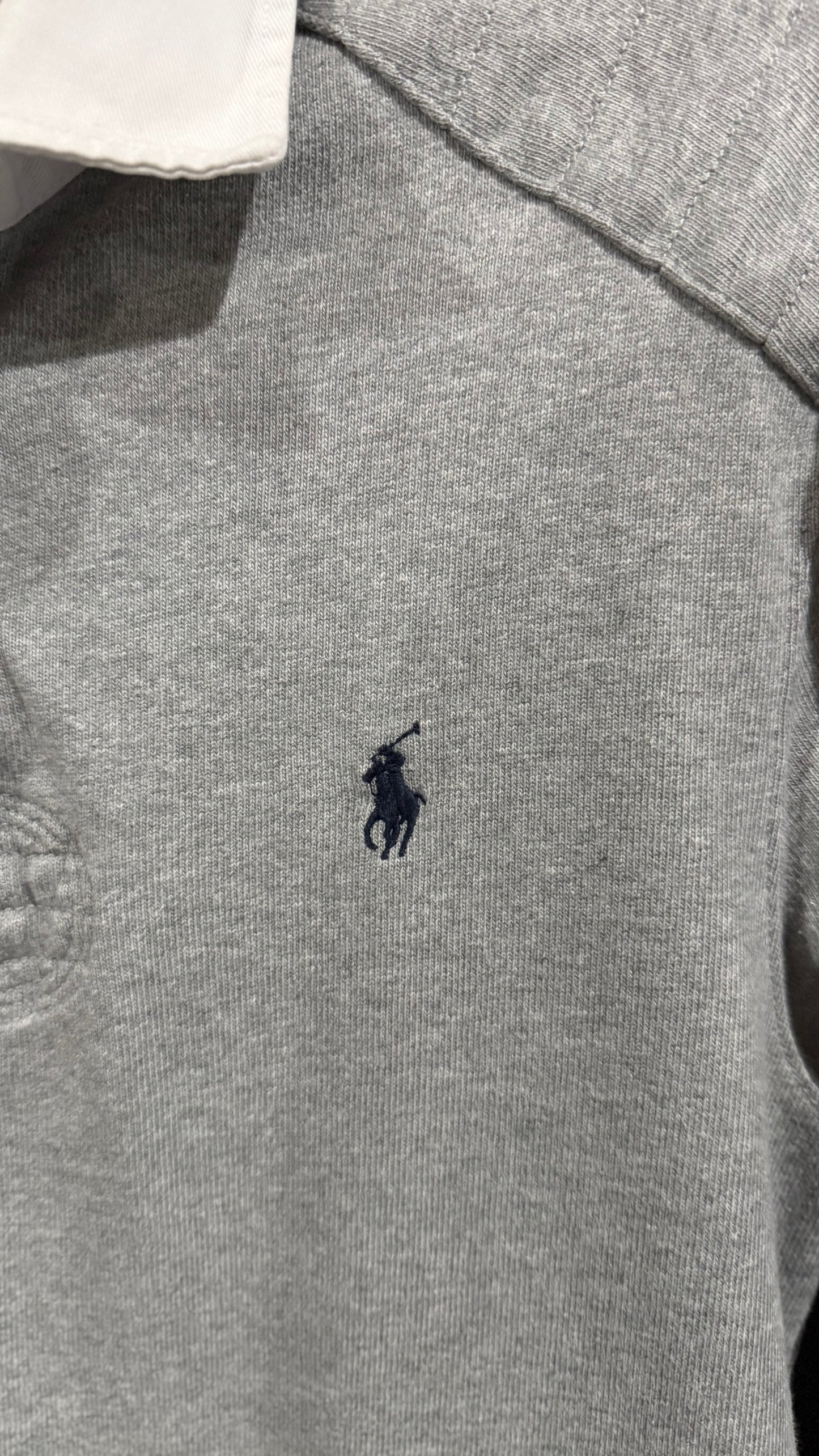 Polo Ralph Lauren Custom Fit Grey Rugby Small