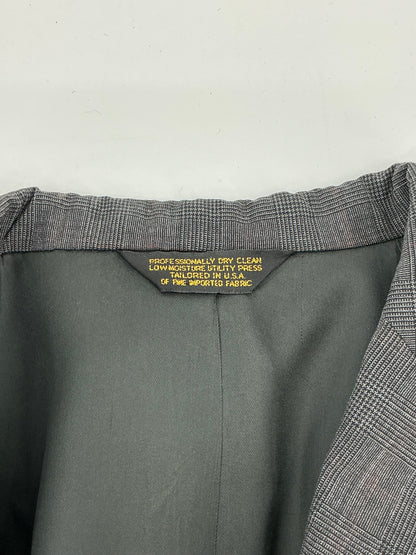 J. Press Presstiege 3-Button Grey Sport Coat 44R