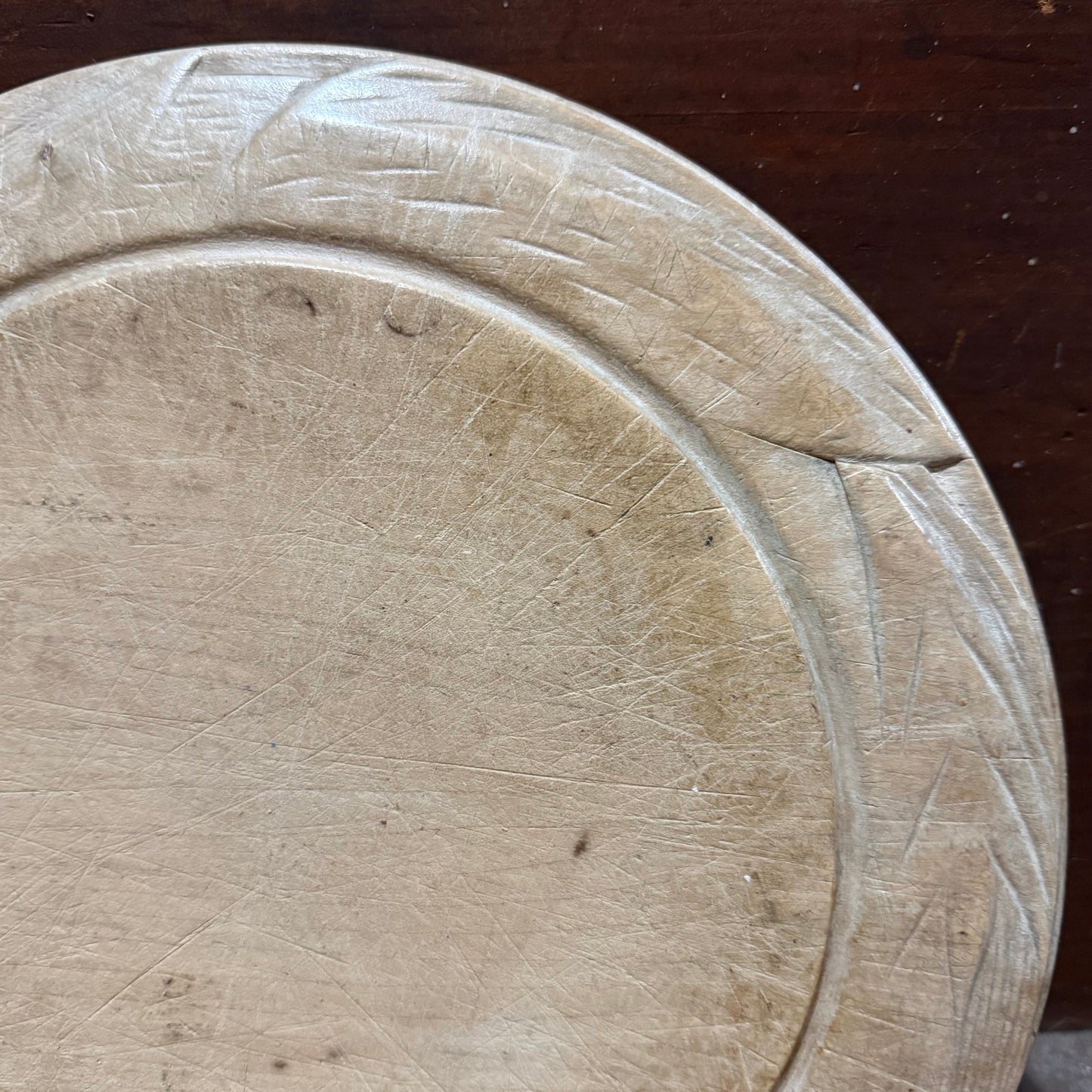 Wheat Wide Border Carved Wooden Breadboard