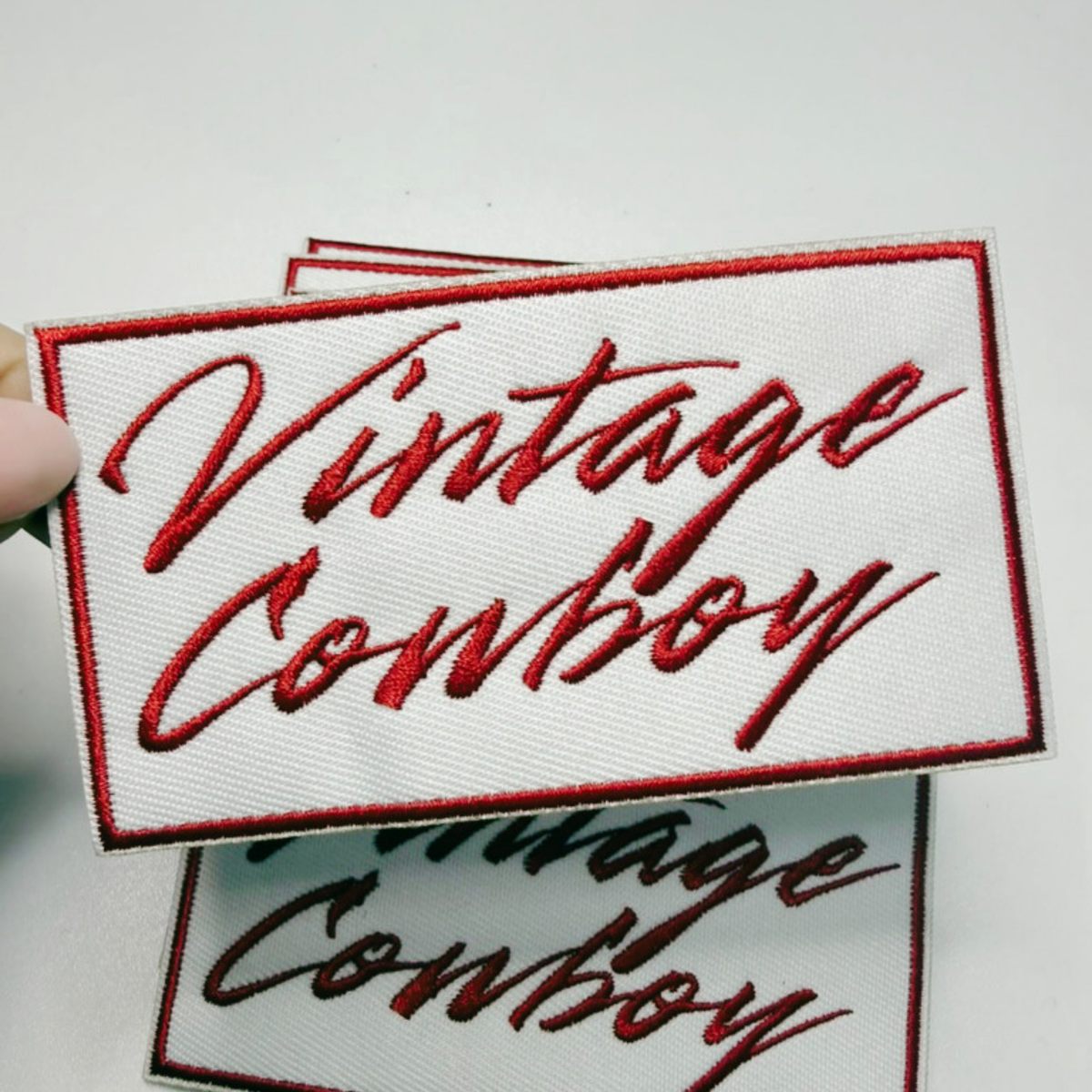 PREORDER 4" Vintage Cowboy  -  Embroidered Hat Patch