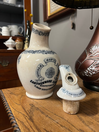 Maw's Double-Valved Earthenware Inhaler with Mouthpiece