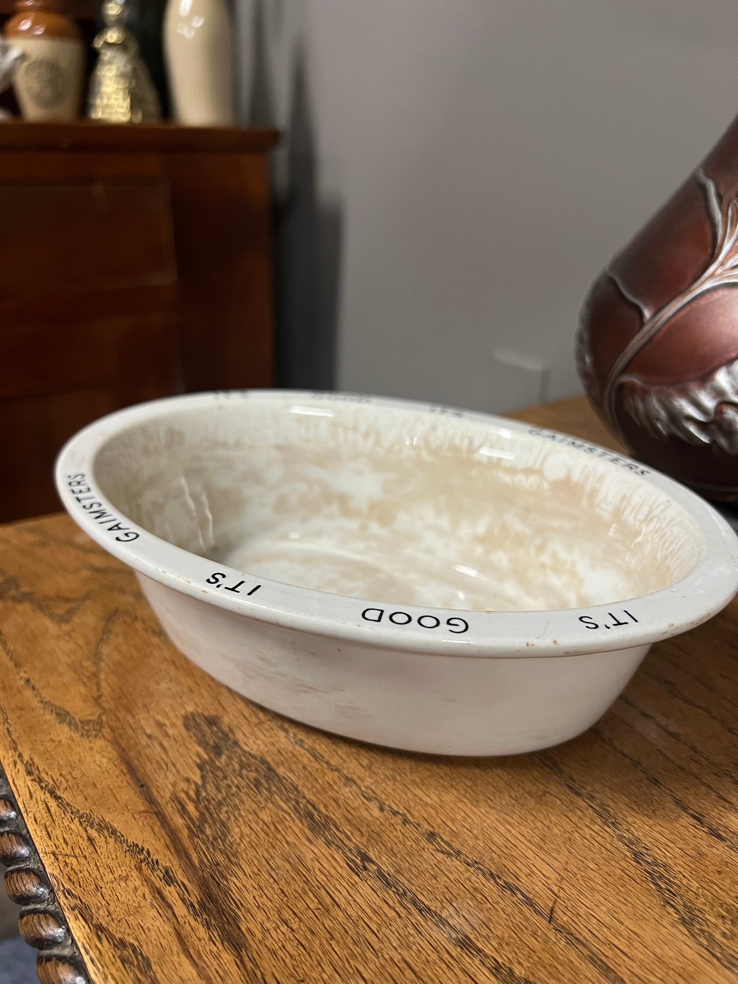 Gaimsters Advertising Bowl - Stained