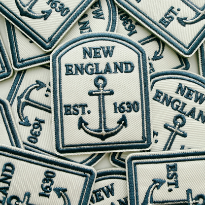 PREORDER. - 2" New England EST 1630 -  Embroidered Patch