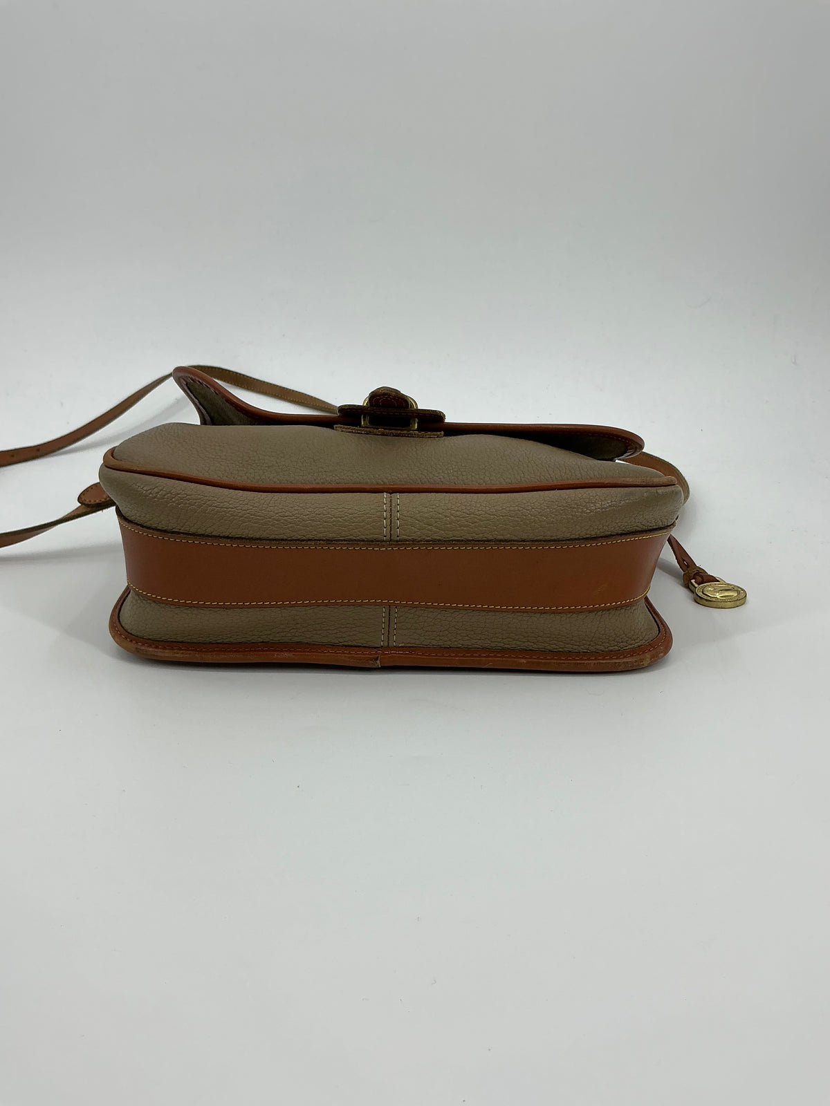 Vintage Dooney & Bourke Dark Leather Crossbody Bag
