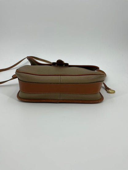 Vintage Dooney & Bourke Dark Leather Crossbody Bag