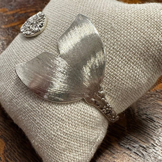 Mermaid Tail Wedding Bouquet Floral Spoon Cuff Bracelet