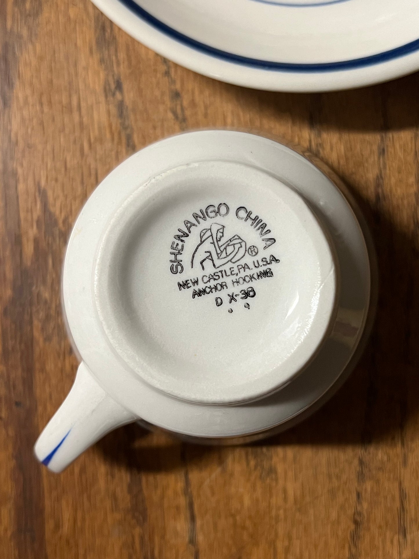 US Navy Wardroom China Flat Cup and Saucer