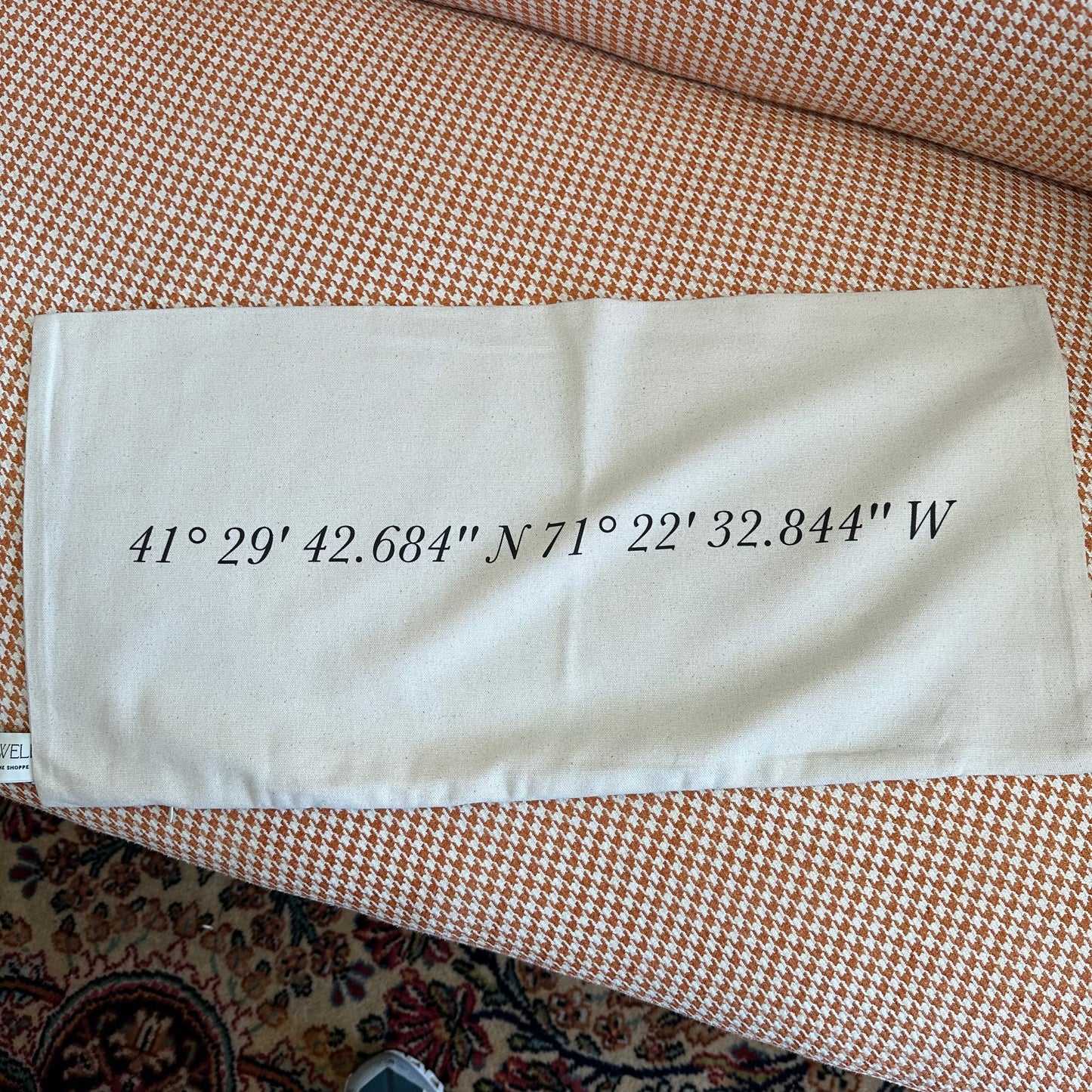 Jamestown, RI Coordinates Lumbar Pillow