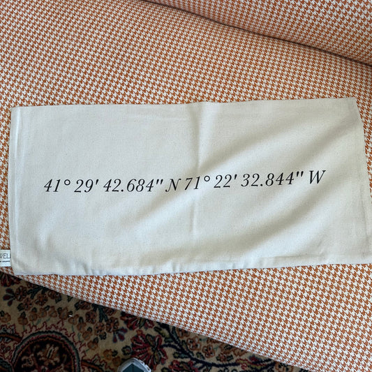 Jamestown, RI Coordinates Lumbar Pillow